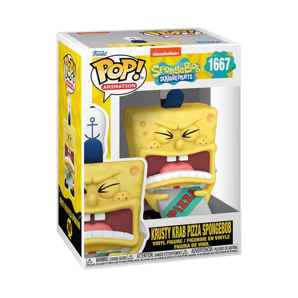 SpongeBob SquarePants 25th Anniversary POP! Vinyl Figure SB w/Pizza 9 cm 0889698757386