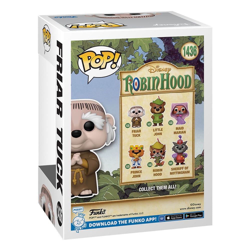 Robin Hood POP! Disney Vinyl Figure Friar Tuck 9 cm 0889698759106