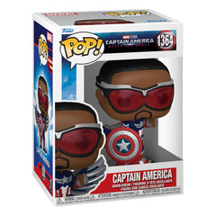 Captain America Brave New World POP! Movies Vinyl Figure Captain America 9 cm 0889698759908