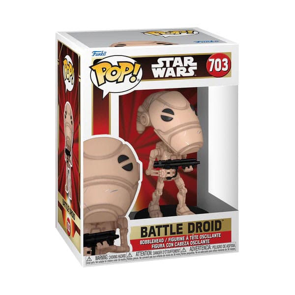 Star Wars The Phantom Menace Anniversary POP! Vinyl Figure Battle Droid 9 cm 0889698760164