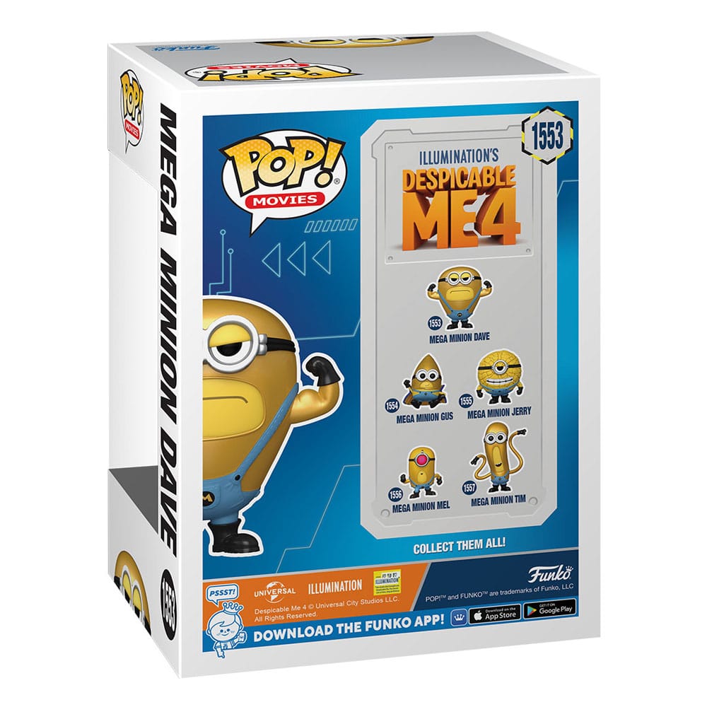 Despicable Me 4 POP! Movies Vinyl Figure Super Dave 9 cm 0889698760492