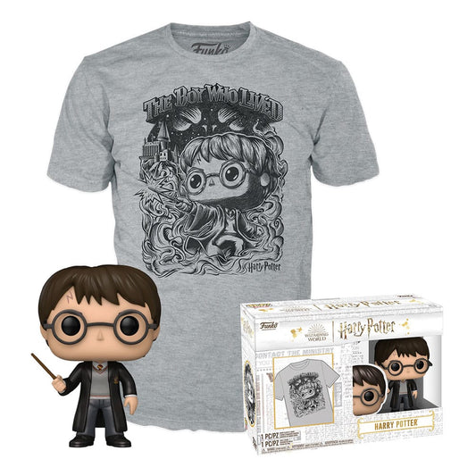 Harry Potter POP! & Tee Box Harry Potter (FL) Size S 0889698761987