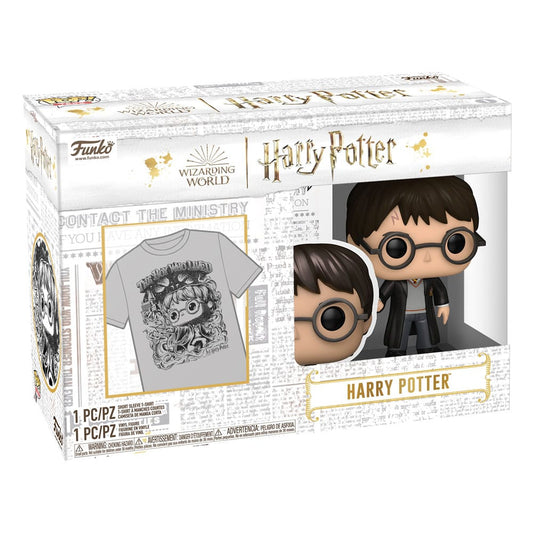 Harry Potter POP! & Tee Box Harry Potter (FL) Size S 0889698761987