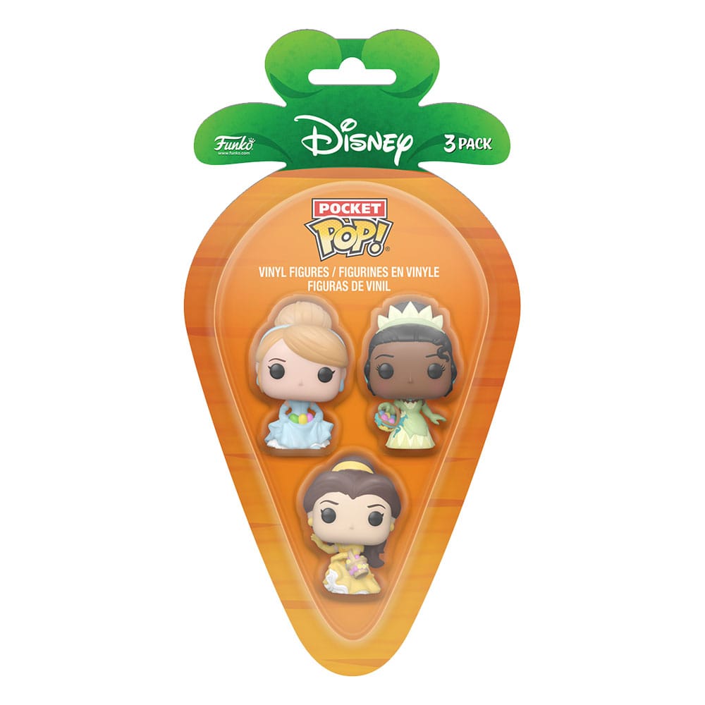 Disney Pocket POP! Vinyl Figure 3-Pack Disney Princess C/B/T 4 cm 0889698764438