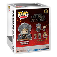 House of the Dragon POP! Deluxe Vinyl Figure Viserys on Throne 9 cm 0889698764704