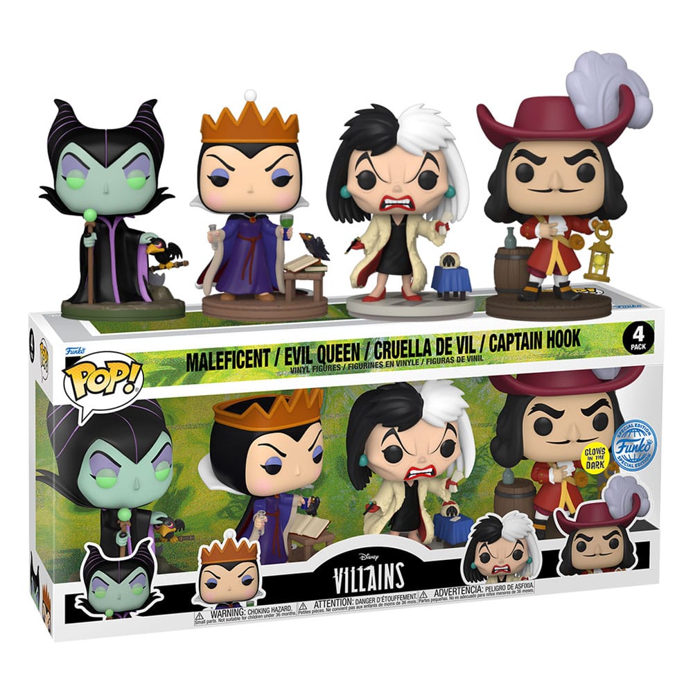 Disney Villains POP! Movies Vinyl Figure 4-Pack Villains (GW)(EMEA) 9 cm 0889698771290