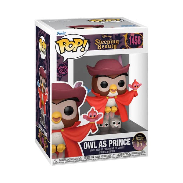 Sleeping Beauty 65th Anniversary POP! Disney Vinyl Figure Owl as Prince 9 cm 0889698781855