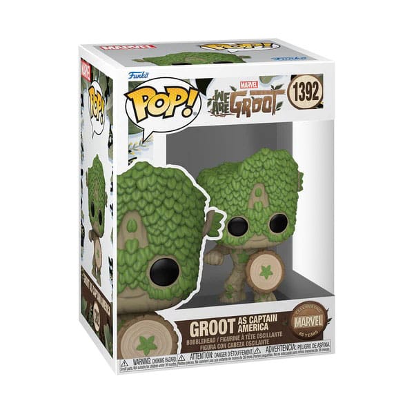 We Are Groot POP! Movies Vinyl Figure Captain America 9 cm 0889698795159