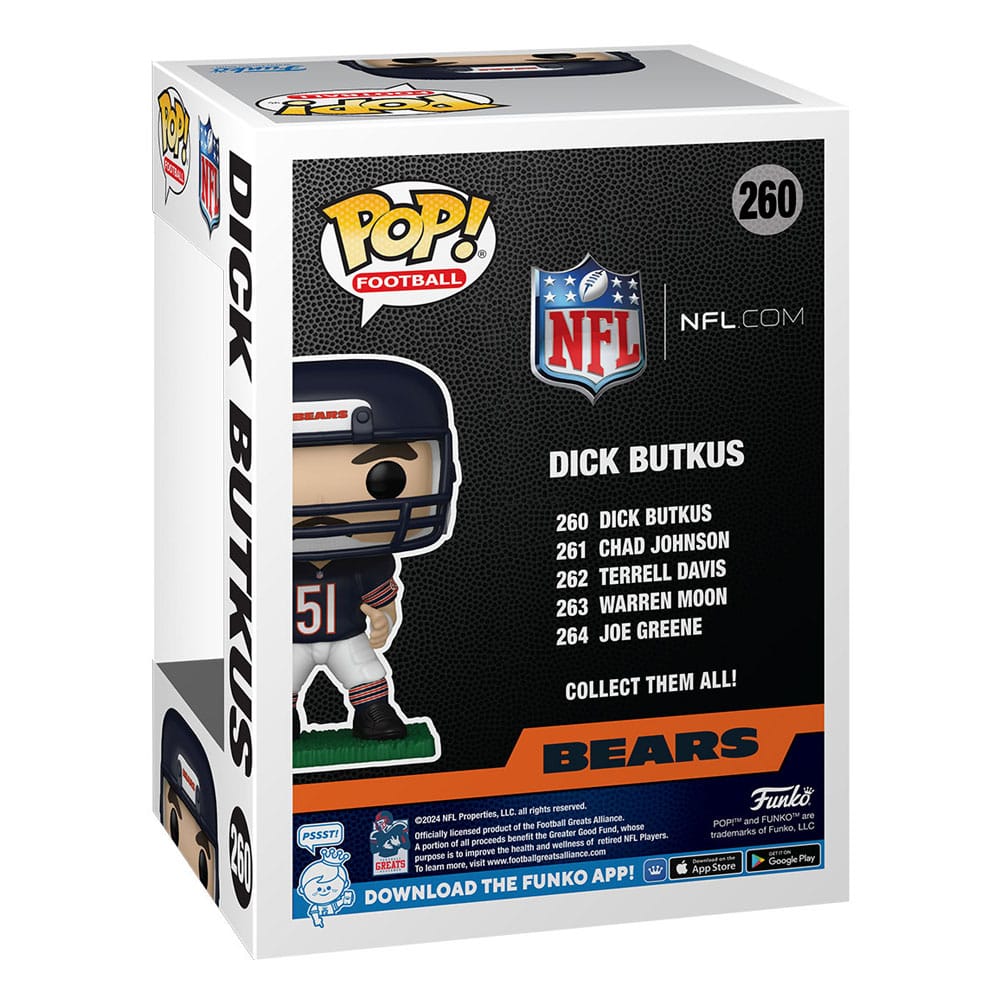 NFL: Legends POP! Sports Vinyl Figure Bears- Dick Butkus 9 cm 0889698796972