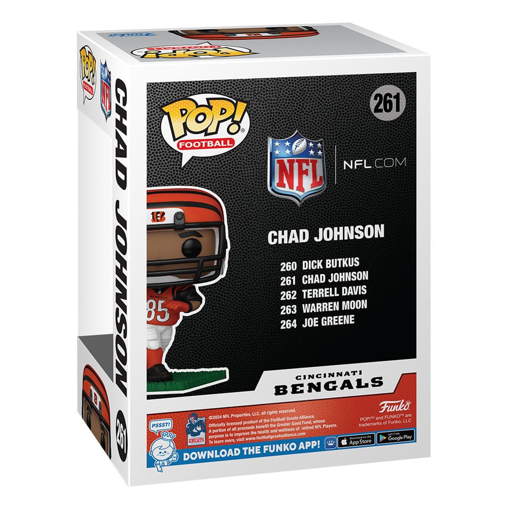 NFL: Legends POP! Sports Vinyl Figure Bengals- Chad Johnson(85) 9 cm 0889698796989