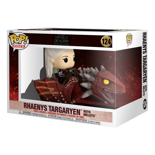 House of the Dragon POP! Rides Deluxe Vinyl Rhaenys Targaryen with Meleys 9 cm 0889698797191