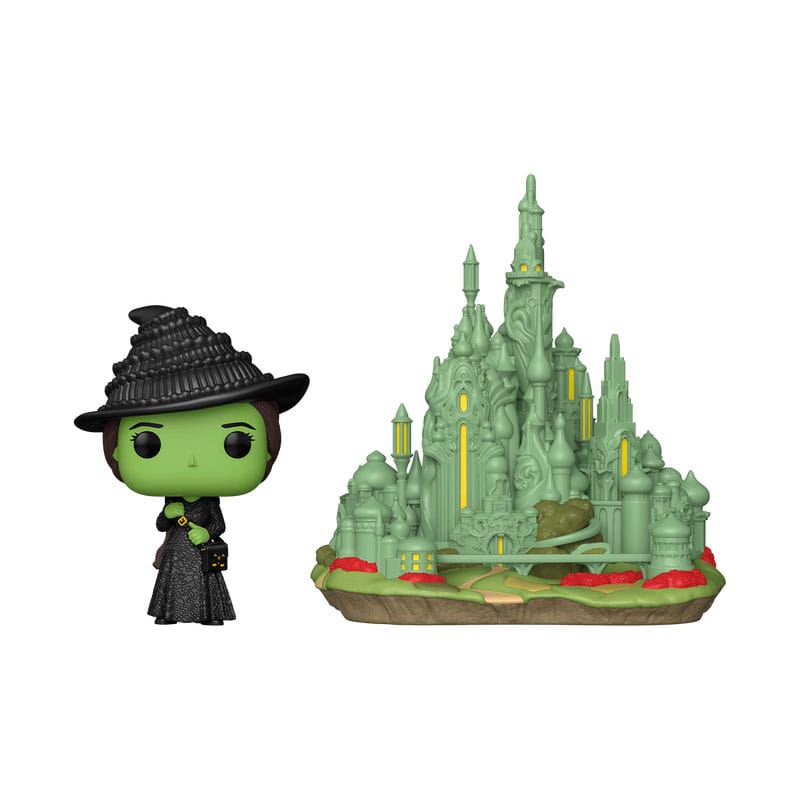 Wicked POP! Town Vinyl Figure Elphaba with the Emerald City 9 cm 0889698797511