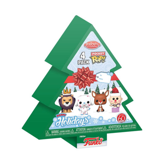 Rudolph Holiday 2024 Pocket POP! Vinyl Keychains 4-Pack Tree Holiday Box 4 cm 0889698799430