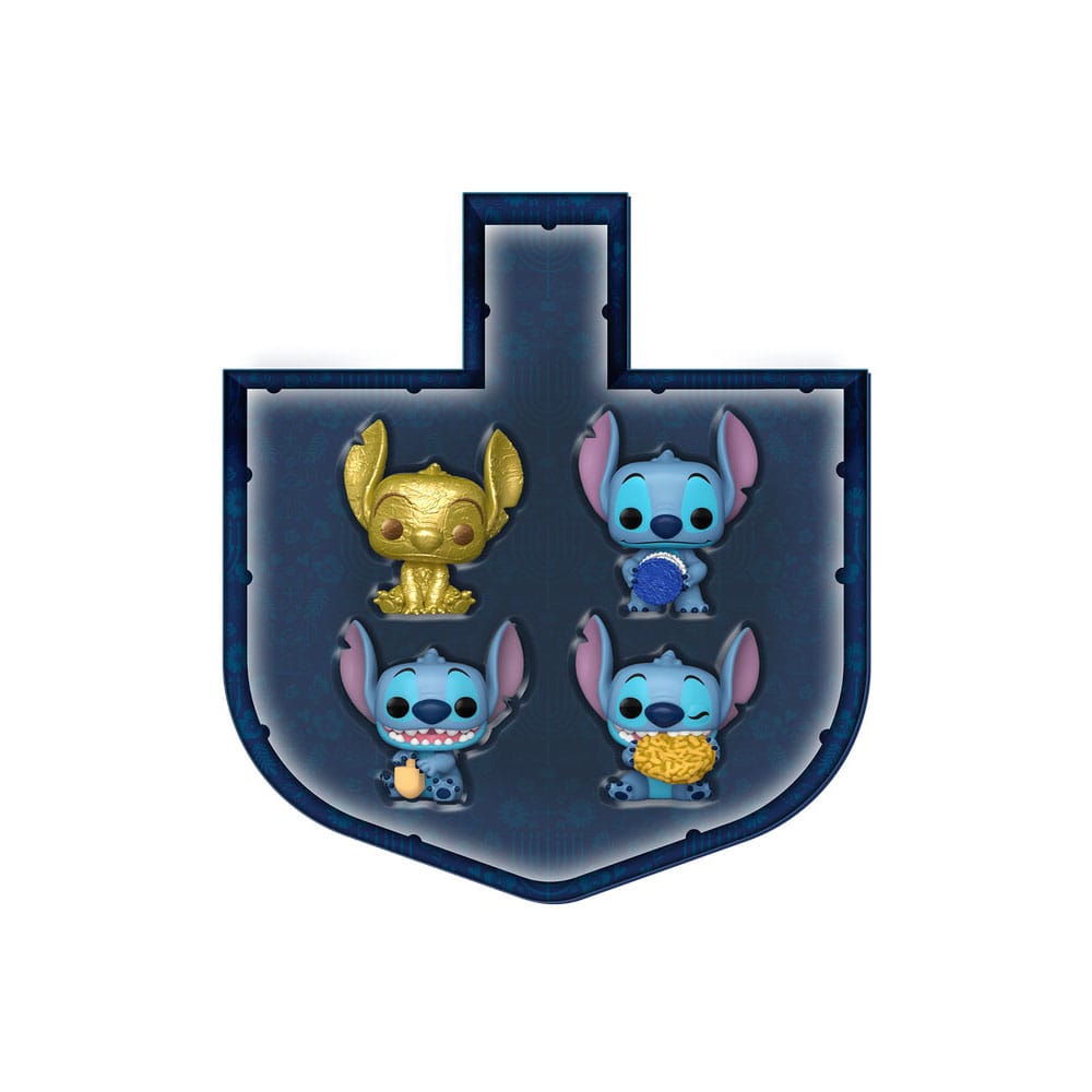 Stitch Holiday 2024 Pocket POP! Vinyl Mini figures 4-Pack Dreidel Box 4 cm 0889698799522