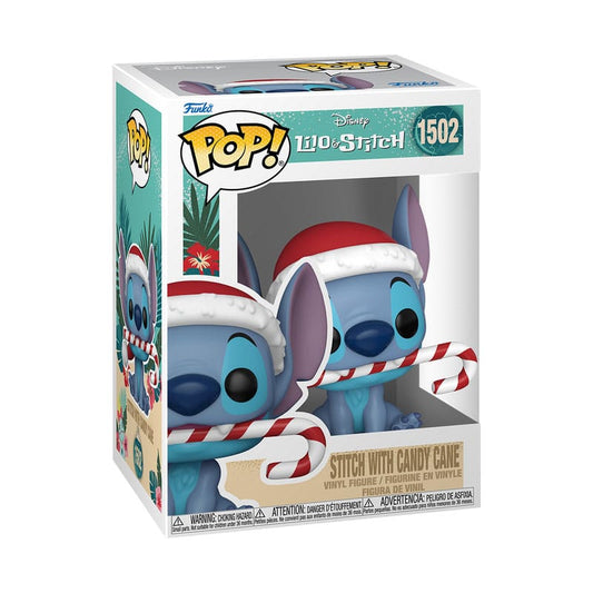 Disney POP! Vinyl Figure Holiday Stitch w/CC 9 cm 0889698800365