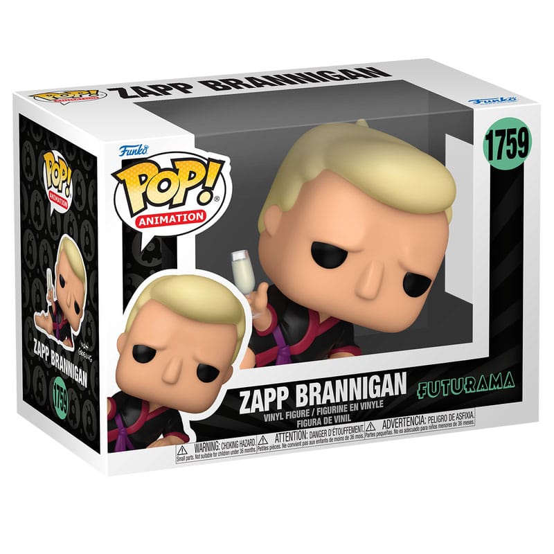 Futurama Pop! Animation Vinyl Figure Zapp Brannigan 9 cm 0889698800792