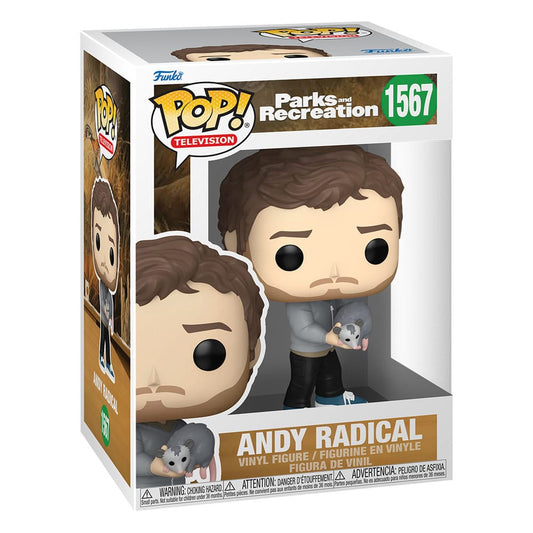 Parks and Recreation 15th Anniversary POP! TV Vinyl Figure Andy Radical 9 cm 0889698801713