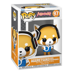 Sanrio POP! Animation Vinyl Figure Aggretsuko w/headphones 9 cm 0889698803922