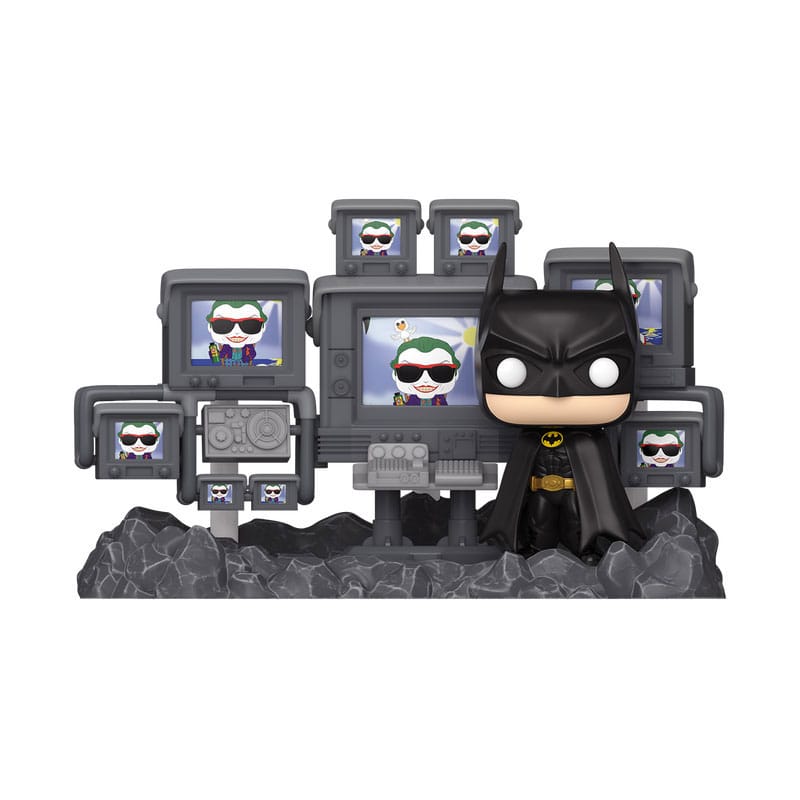 Batman 85th Anniversary POP Moments Deluxe Vinyl Figures Batman in Batcave 9 cm 0889698806855