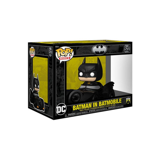 Batman 85th Anniversary POP! Rides Deluxe Vinyl Batman w/Batmobi 9 cm 0889698806893