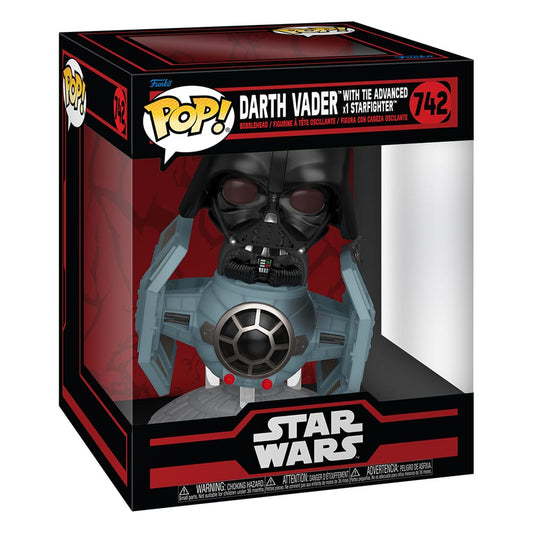 Star Wars: Dark Side POP! Rides Deluxe Vinyl TIE Advanced x1 w/Vader 9 cm 0889698807692