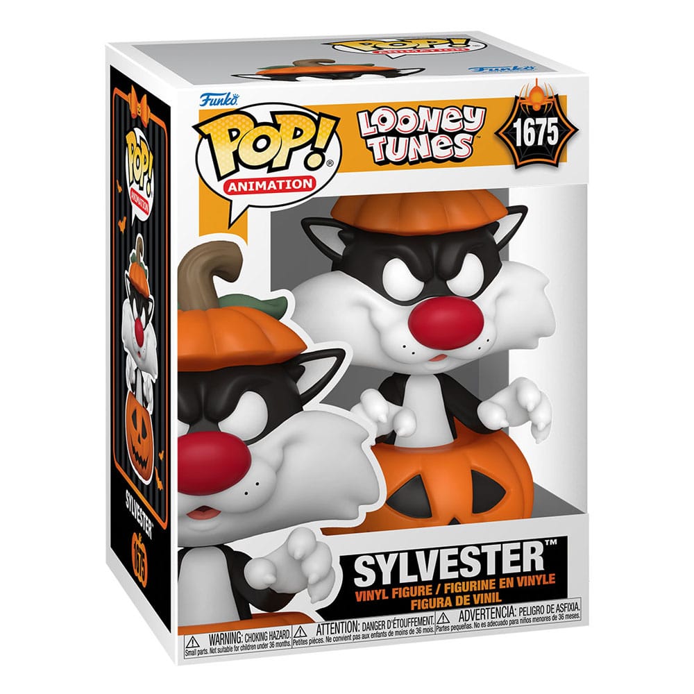 Looney Tunes POP! Television Vinyl Figure Halloween Sylvester w/Pumpkin 9 cm 0889698808729