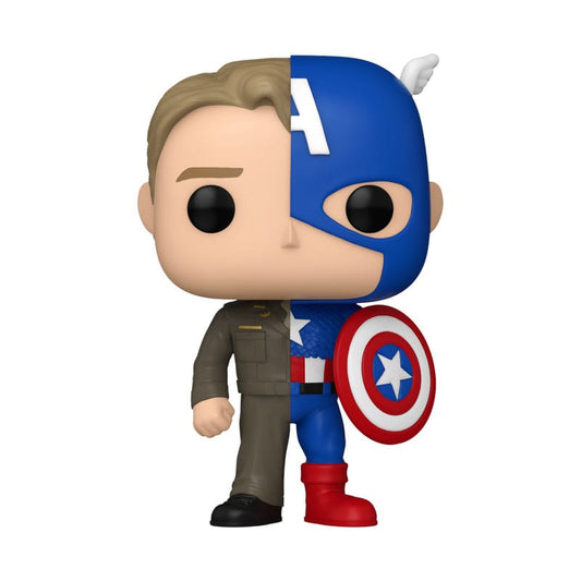 Marvel POP! Vinyl Figure Split- Captain A/Steve R 9 cm 0889698808910