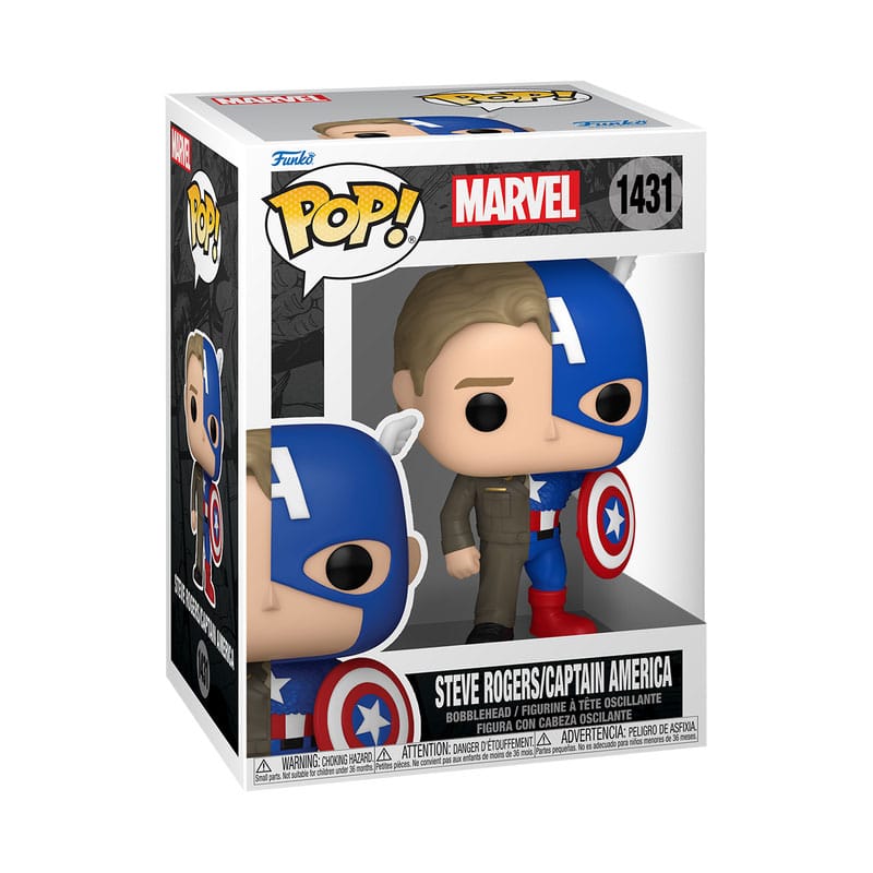 Marvel POP! Vinyl Figure Split- Captain A/Steve R 9 cm 0889698808910