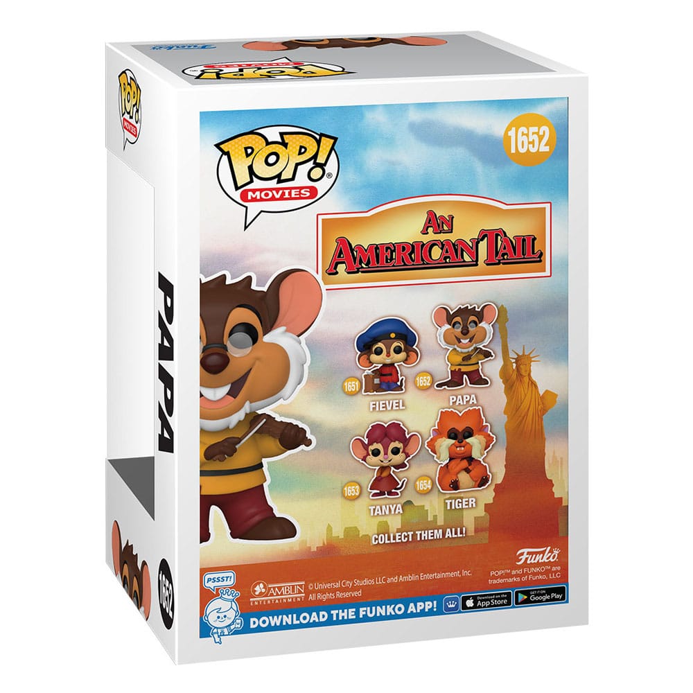 An American Tail POP! Movies Vinyl Figure Papa 9 cm 0889698812023