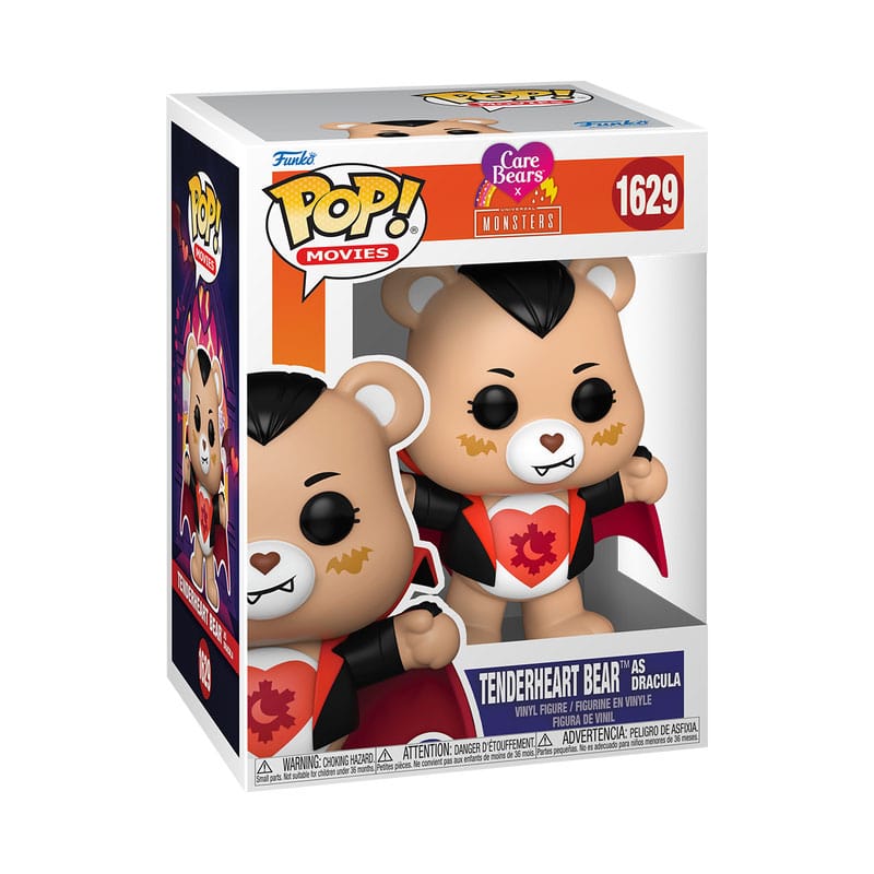 Care Bears x Universal Monsters POP! Vinyl Figure Tender Heart Bear as Dracula 9 cm 0889698815390