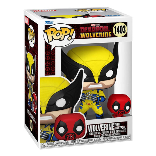 Deadpool 3 POP & Buddy! Vinyl Figure Wolverine w/ Babypool 9 cm 0889698823821