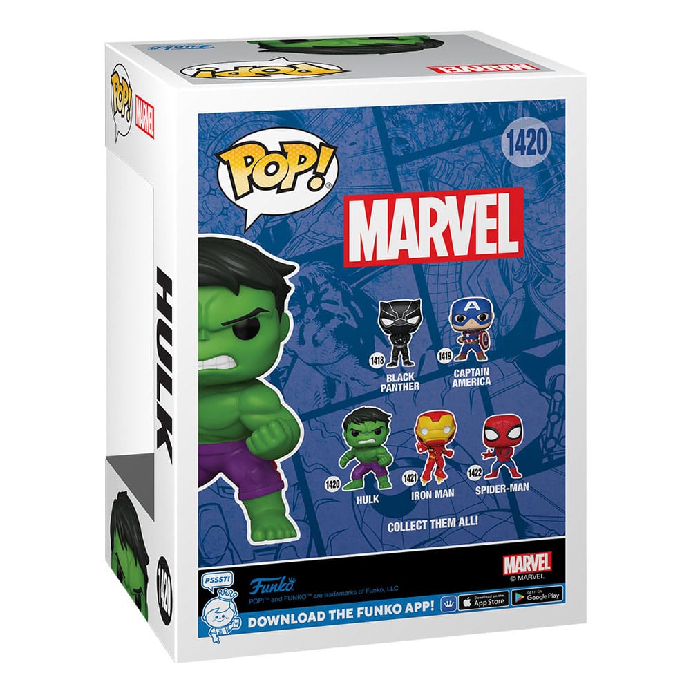 Marvel New Classics POP! Vinyl Figure Hulk 9 cm 0889698824989