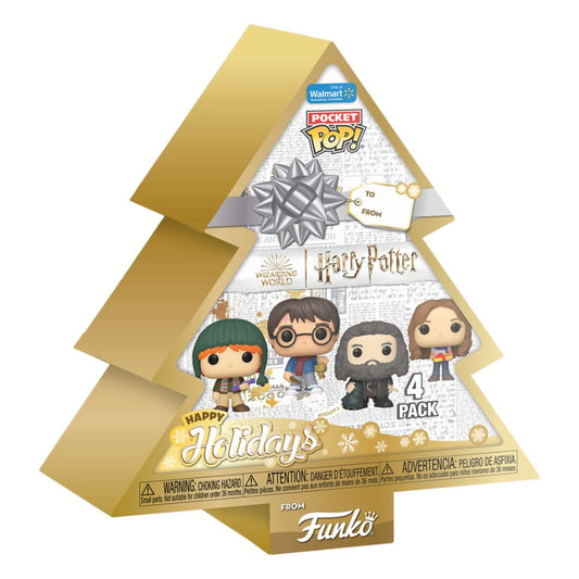 Harry Potter Holiday 2024 Pocket POP! Vinyl Keychains 4-Pack Tree Holiday Box 4 cm 0889698827065