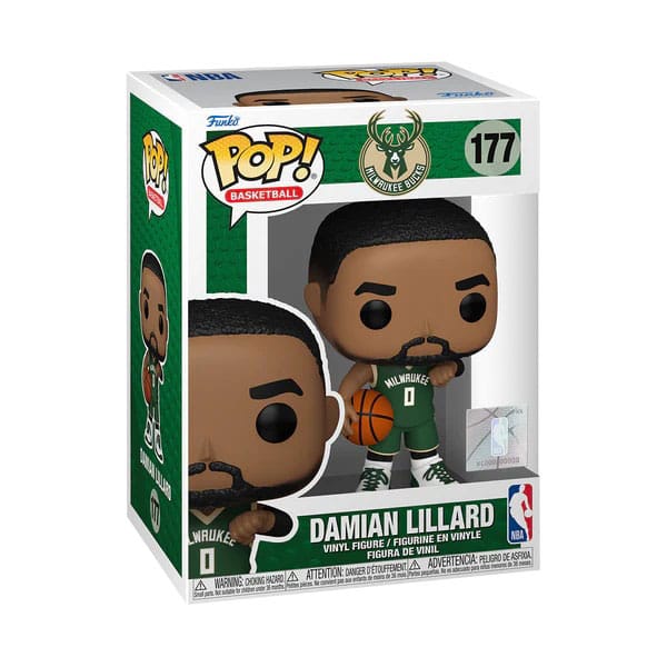 NBA Legends POP! Sports Vinyl Figure Bucks- Damian Lillard 9 cm 0889698834087