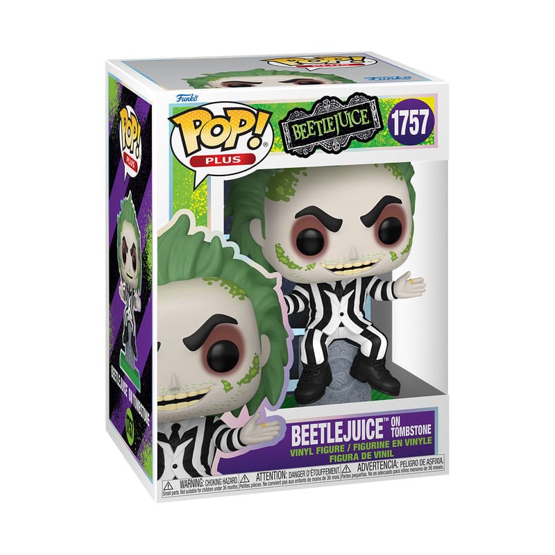 Beetlejuice POP! Plus Movies Vinyl Figure Beetlejuice w/tombstone 9 cm 0889698835626