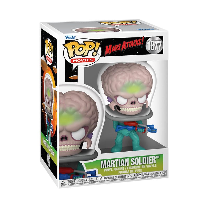 Mars Attacks POP! Movies Vinyl Figure Alien Soldier with Atomic Ray Gun 9 cm 0889698835664