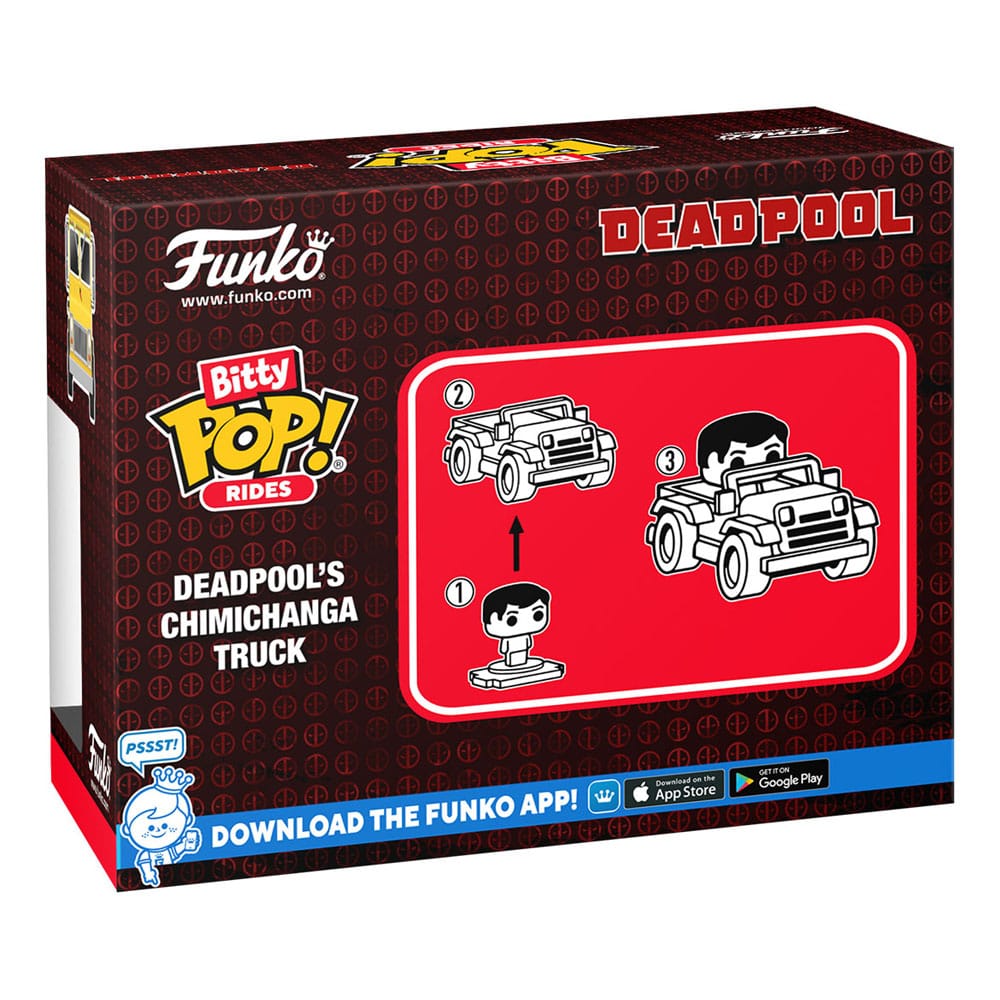 Marvel POP! Rides Vinyl Figure Deadpool w/Chimichanga Truck 2,5 cm 0889698836258