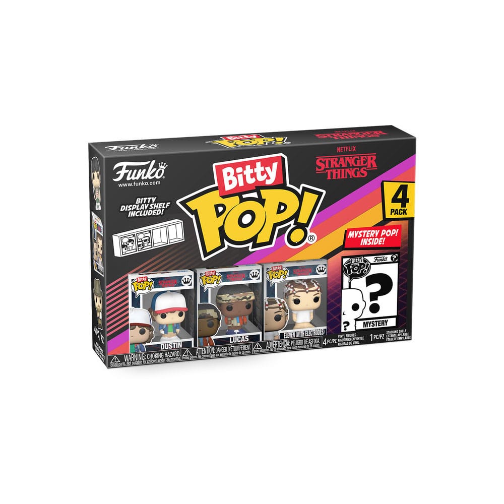 Stranger Things Bitty POP! Vinyl Figure 4-Pack Dustin 2,5 cm 0889698836623