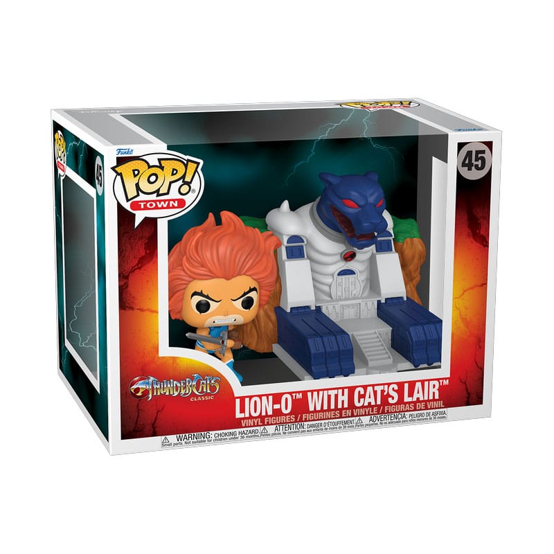 Thundercats POP! Town Vinyl Figure Lion-O with Cat's Lair 9 cm 0889698837781