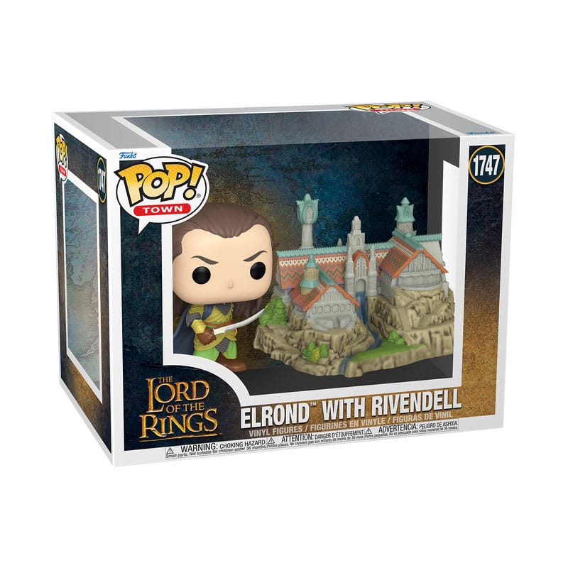 The Lord of the Rings POP! Town Vinyl Figure Elrond & Rivendell 9 cm 0889698837873