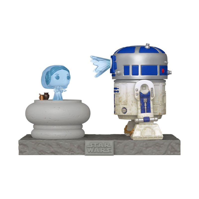 Star Wars POP! Deluxe Vinyl Figure R2D2 w/Leia 9 cm 0889698837996