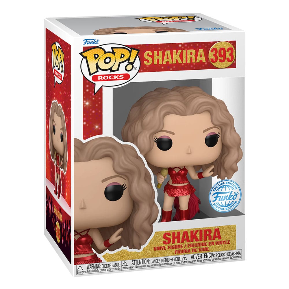 Shakira POP! Rocks Vinyl Figure Shakira(Super Bowl) (Metallic) 9 cm 0889698848251