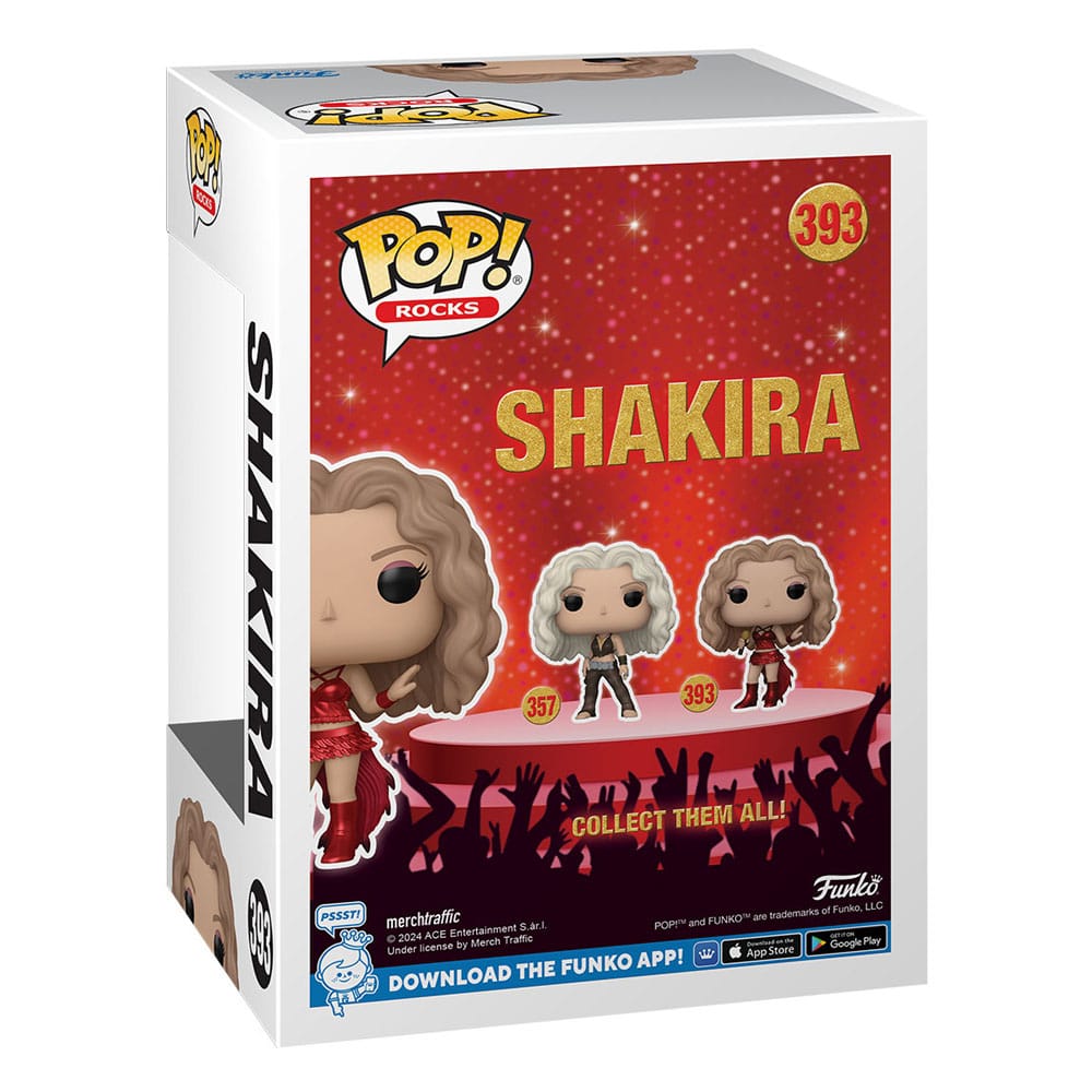 Shakira POP! Rocks Vinyl Figure Shakira(Super Bowl) (Metallic) 9 cm 0889698848251