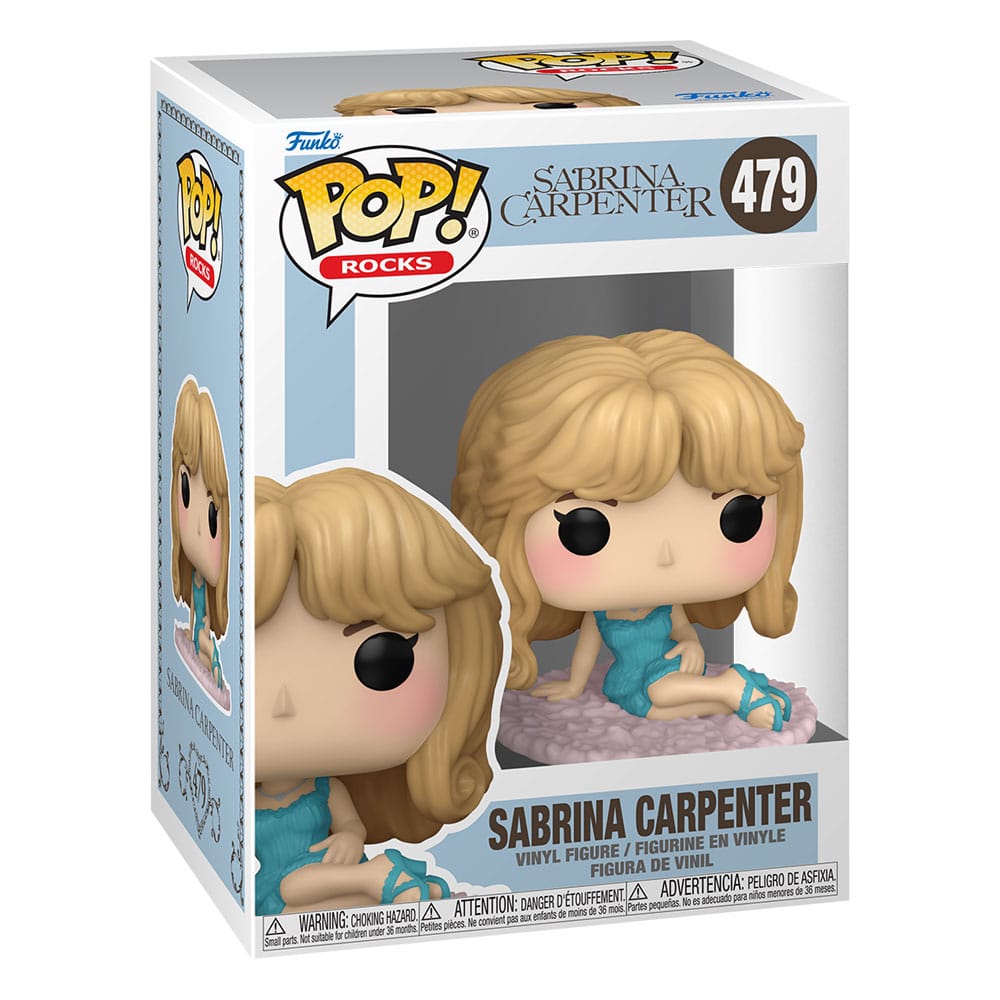 Sabrina Carpenter POP! Rocks Vinyl Figure Sabrina in Night Gown 9 cm 0889698881029