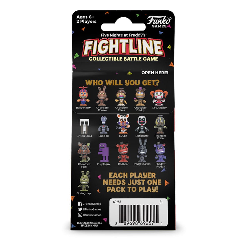 Five Nights at Freddy's Collectable Battle Game Card Game Extension Pack Fightline 8720077327047