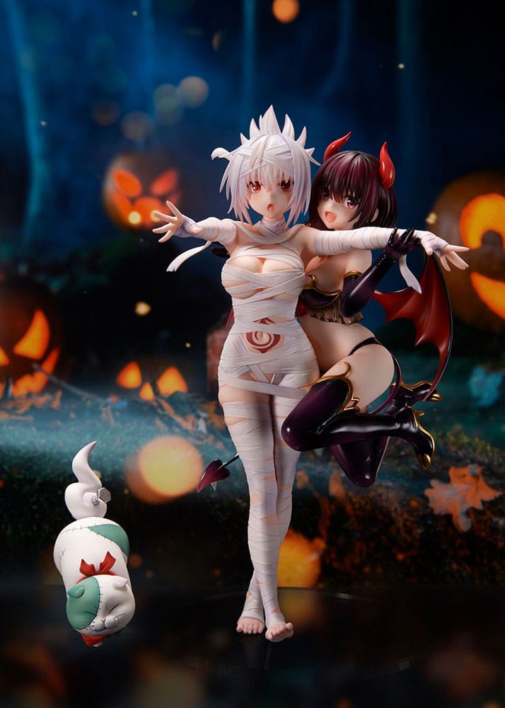 Ayakashi Triangle PVC Statue Matsuri Kazamaki & Suzu Kanade & Shirogane 25 cm 4589977240818