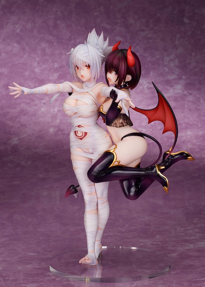 Ayakashi Triangle PVC Statue Matsuri Kazamaki & Suzu Kanade & Shirogane 25 cm 4589977240818