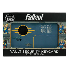 Fallout Replica Vault Security Keycard Limited Edition 5060948293648