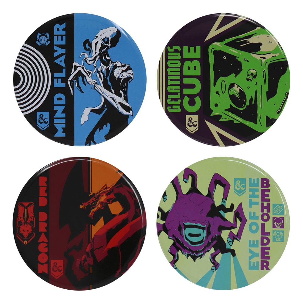 Dungeons & Dragons Coaster 4-Pack 5060662468698