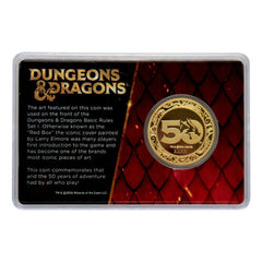 Dungeons & Dragons Collectable Coin 50th Anniversary with Colour Print 24k Gold Plated Edition 4 cm 5060662469015